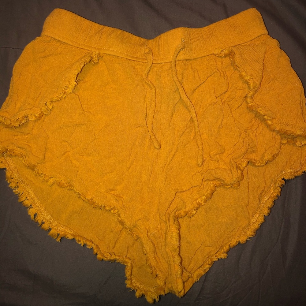 Mustard shorts